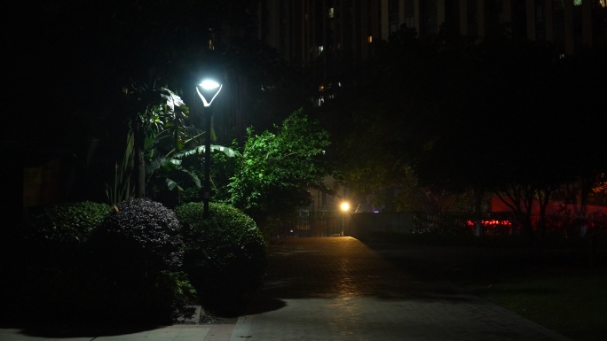 万家灯火 小区夜景 小区居民楼 城市夜晚