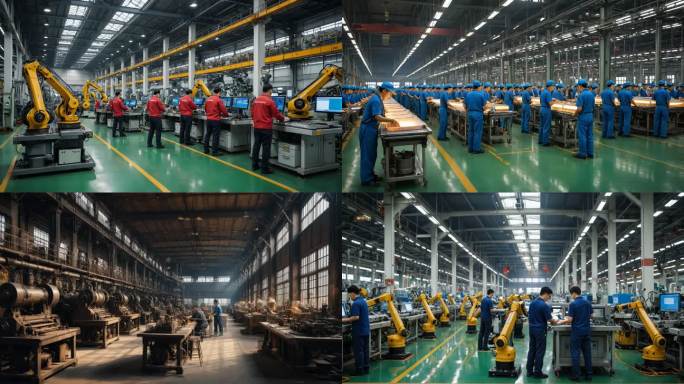 产业升级工业4.0工厂发展新质生产力延时