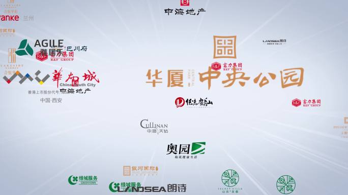 【原创】合作企业多LOGO穿梭展示