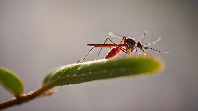 蚊子吸血昆虫微距