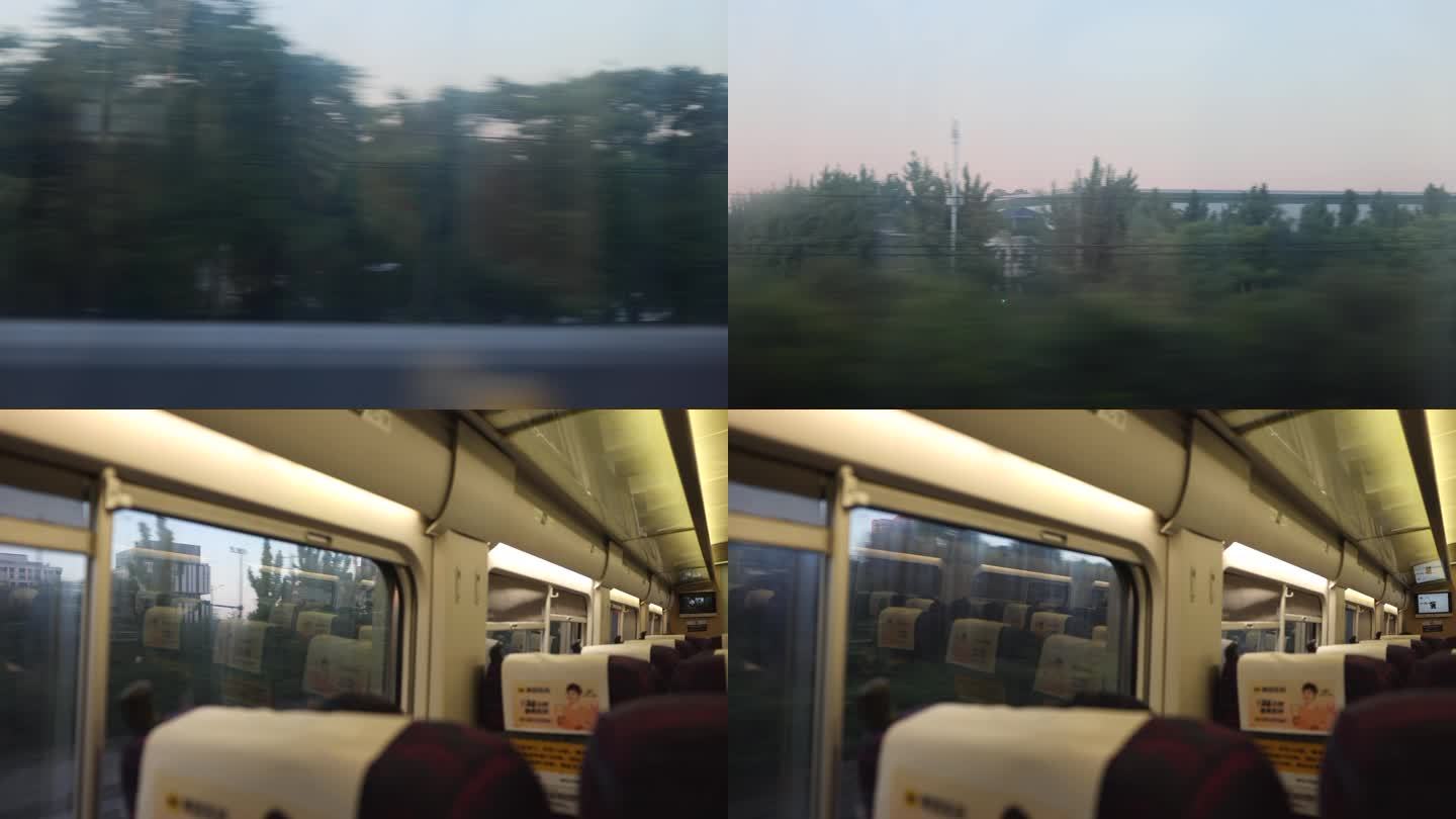 昆山到上海高铁窗外沿路风景