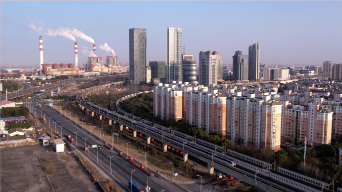 上海地铁6号线港城路地铁港城公园城市港口