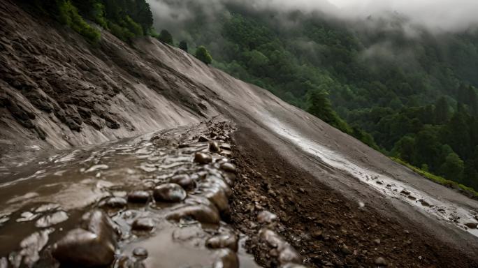 泥石流 洪水水灾