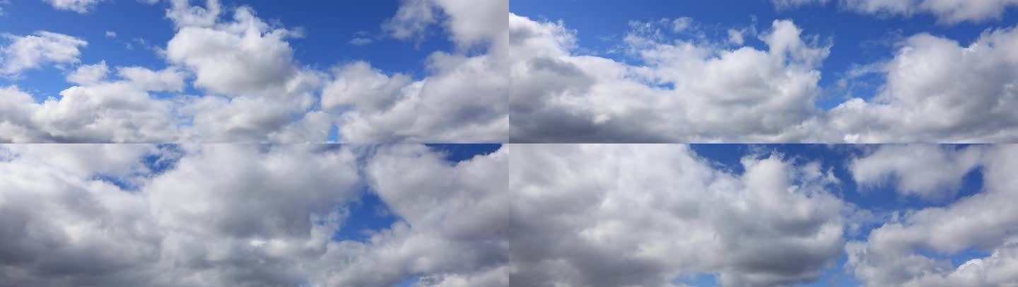 32比9宽幅固定机位延时摄影蓝天白云
