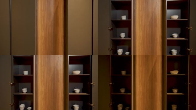 装修橱柜开柜门 关柜门