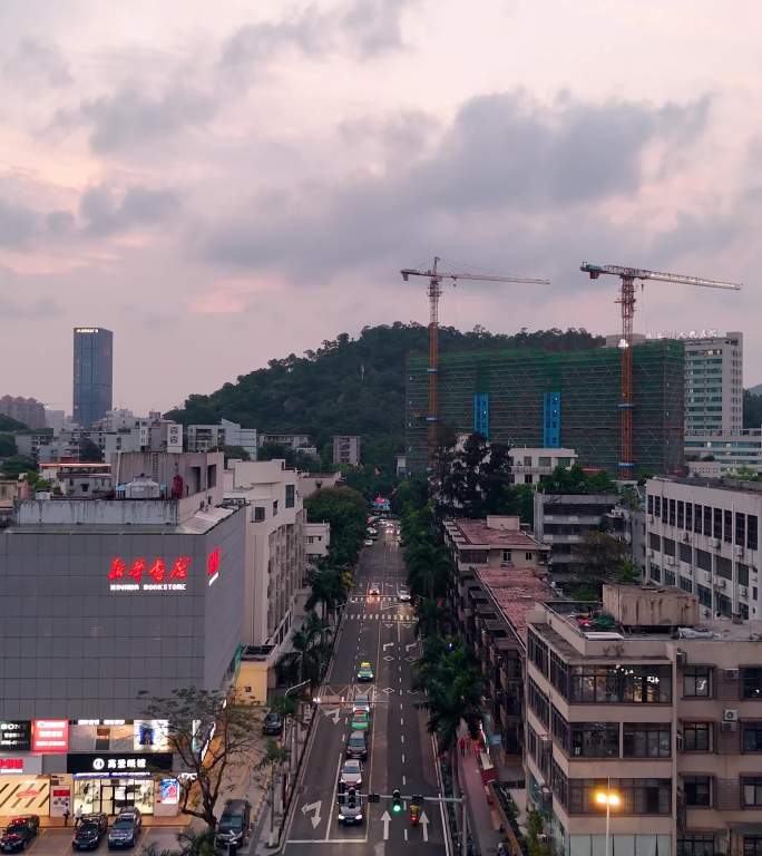 珠海城市道路航拍【竖屏4K】