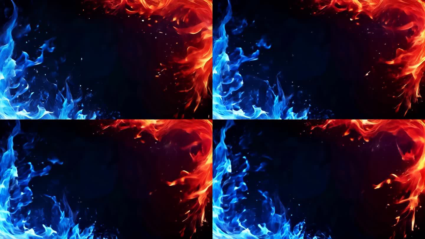红蓝撞色火焰对决