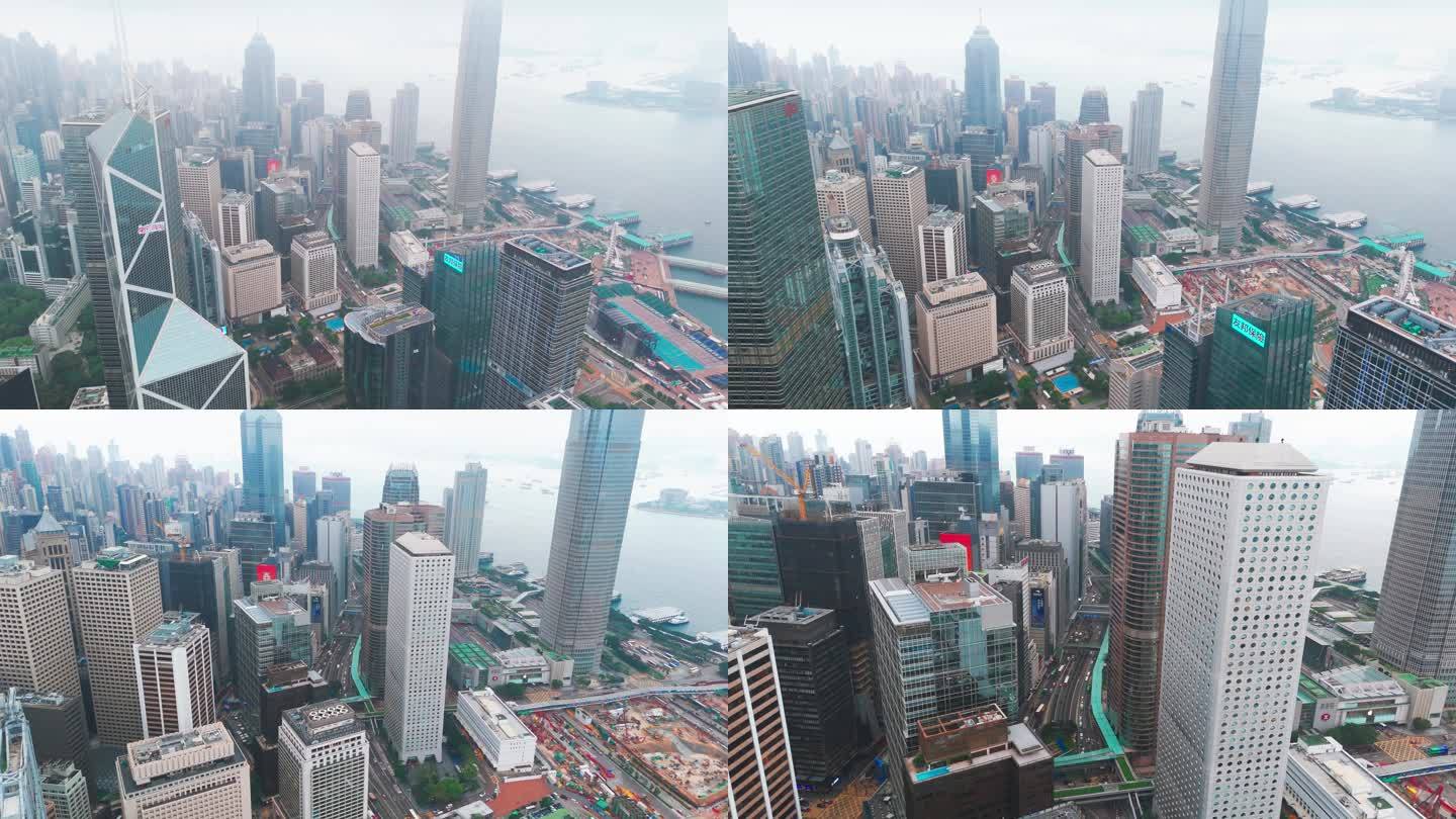 香港高楼香港中环国际金融中心繁华都市