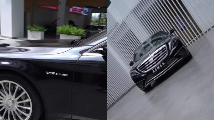 迈巴赫amg s65 汽车空镜运镜素材