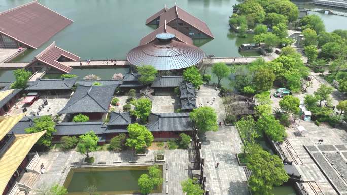 广富林文化遗址水下建筑古建筑寺庙塔