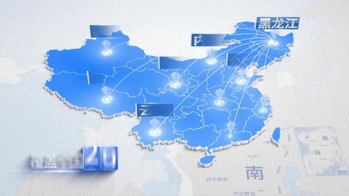 【原创】黑龙江地图辐射全国区位信息