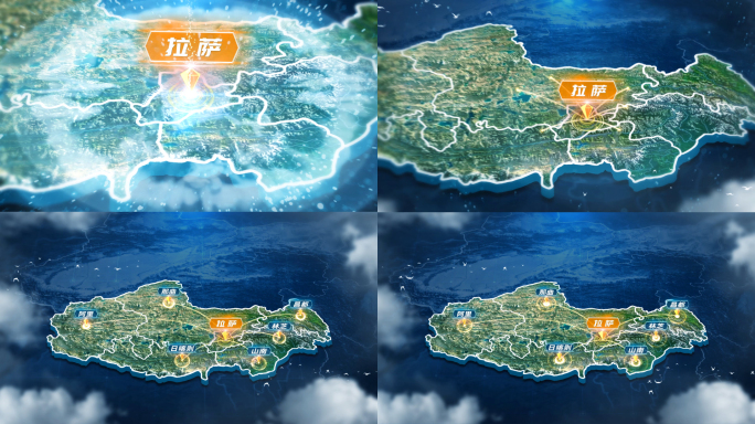 西藏拉萨地图辐射