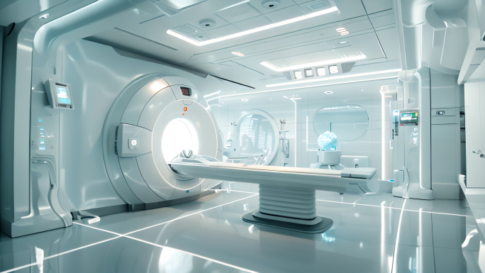 未来科技感医疗器械设备CT核磁共振