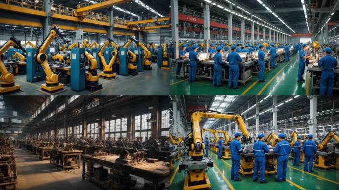 产业升级工业4.0工厂发展新质生产力延时