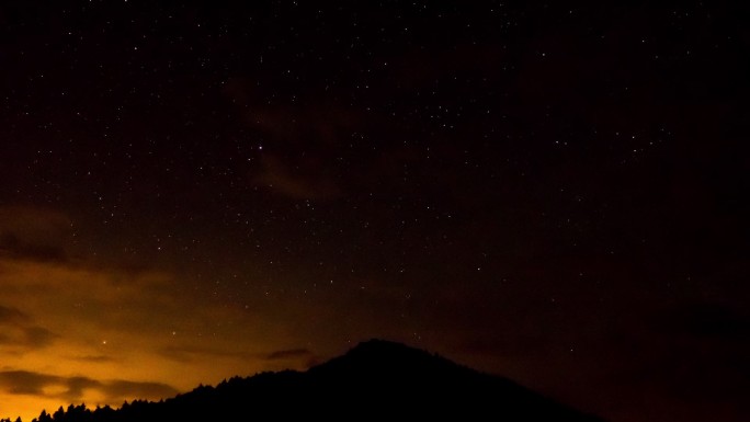 山与星的时间流逝