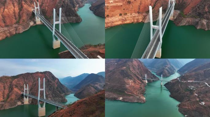 峡谷河流上的大桥