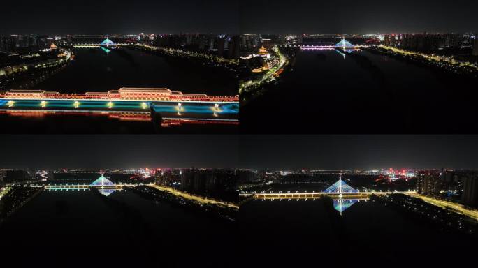 咸阳湖 湖面夜景