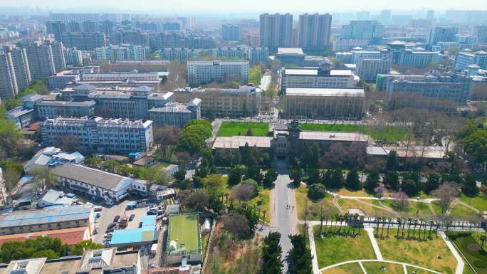 南京农业大学卫岗校区校园风景航拍