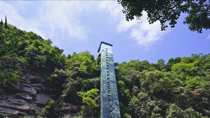 雅安碧峰峡自然风景区溪流瀑布