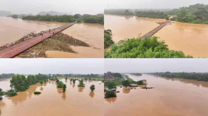 洪水 暴雨 河流 灾害 淹没