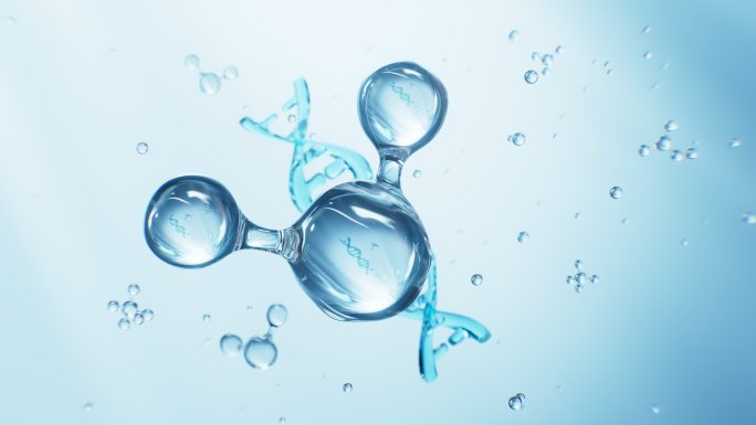 DNA和分子结构生物科技概念视频
