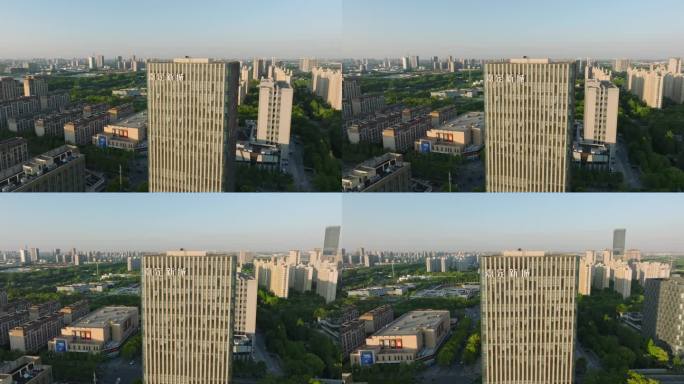 上海嘉定新城大厦建筑航拍