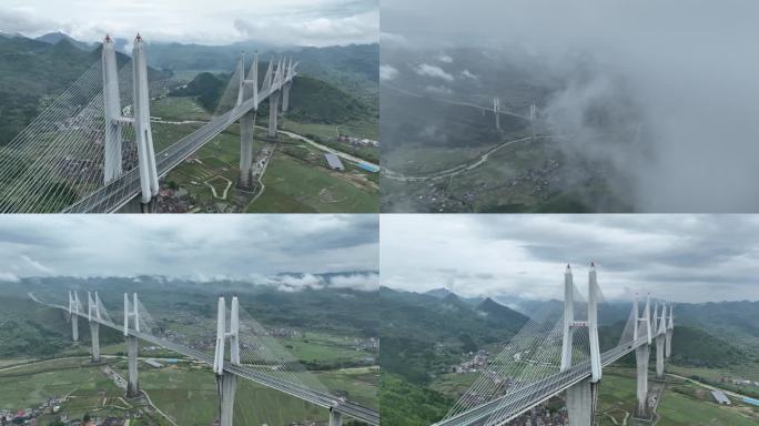 湖南郴州宜章赤石大桥航拍4K60帧