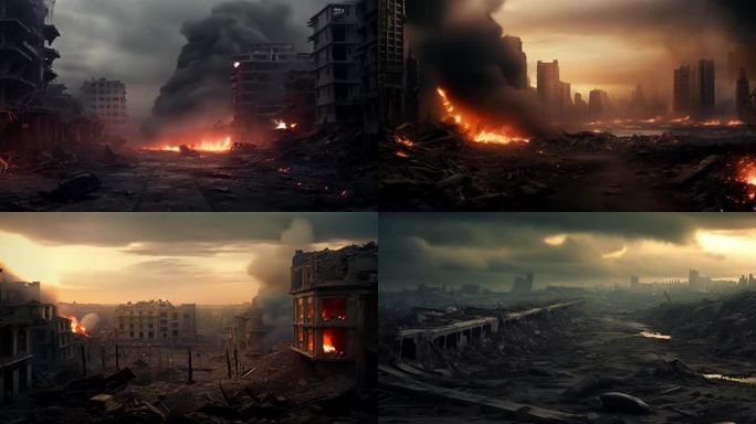 战后城市废墟