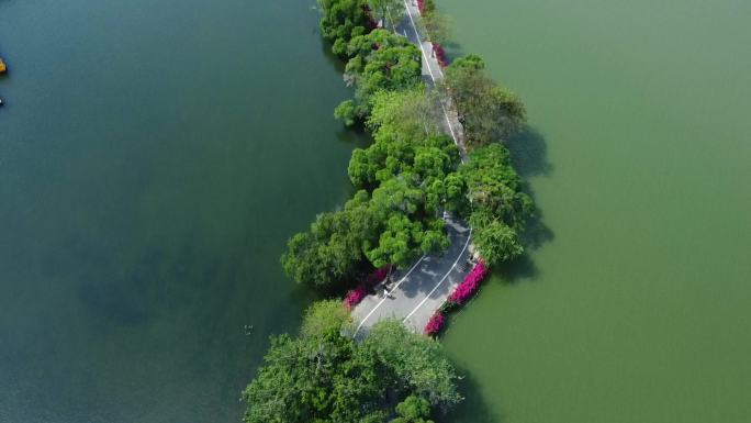 惠州西湖丰湖航拍
