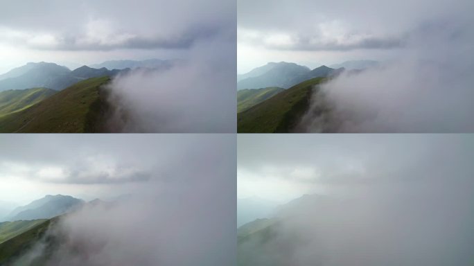 云雾下的山峰