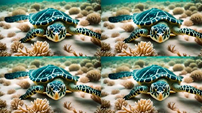 海底的小乌龟