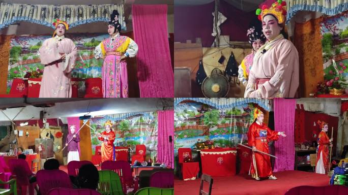 传统文化民间戏曲表演戏剧社演员舞台演出