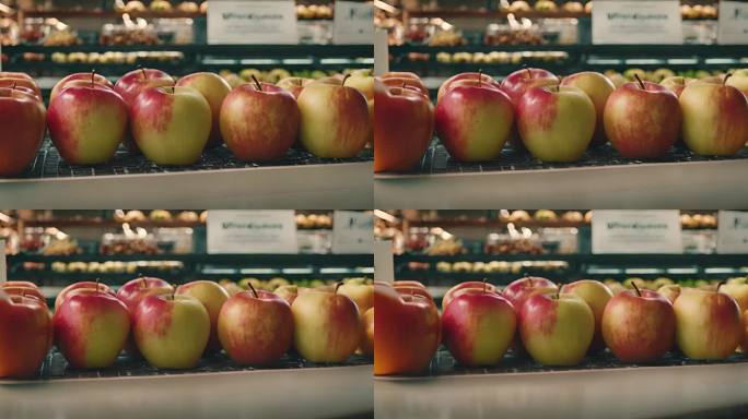 货架上的苹果