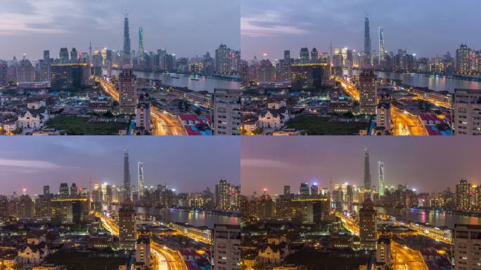 上海城市风景延时