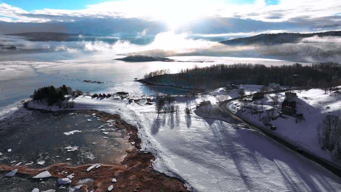 4K航拍北欧挪威纳尔维克最美风景