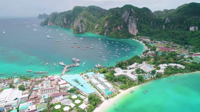 岛屿海岛海边航拍