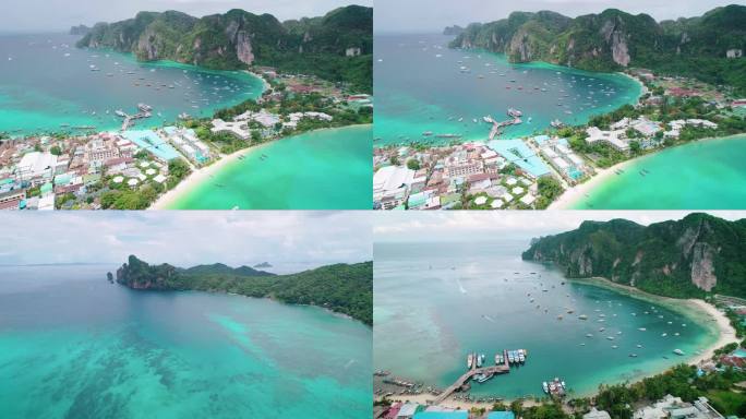 岛屿海岛海边航拍