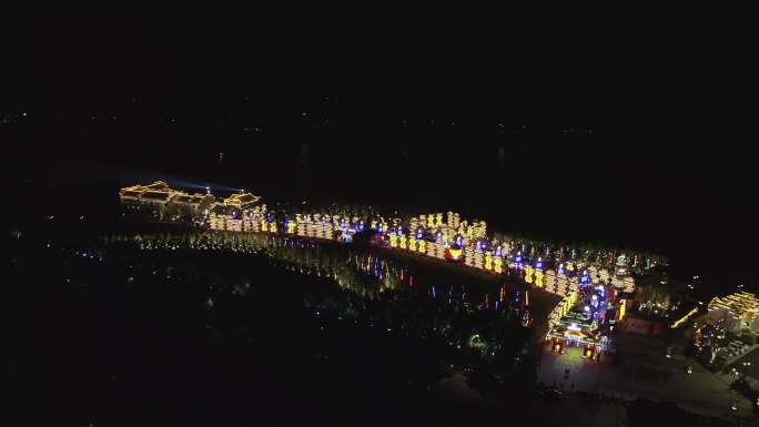 湖北丹江口 标志性建筑 夜景