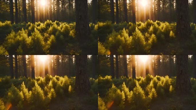 黎明时分的森林