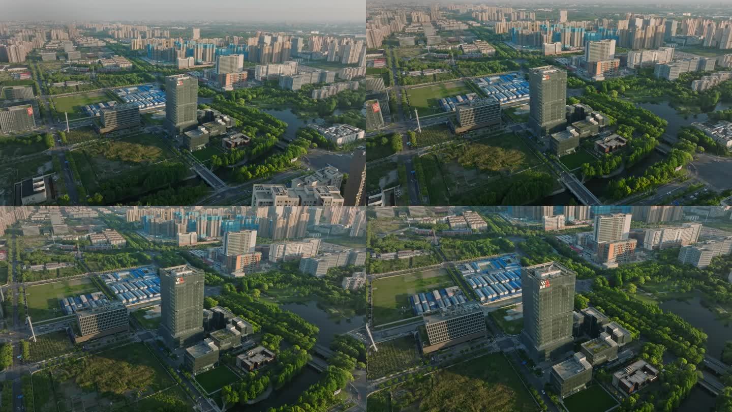 上海嘉定新城首建智谷上海金融科技中心航拍