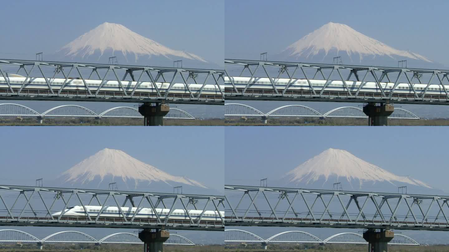 富士山和日本的高铁