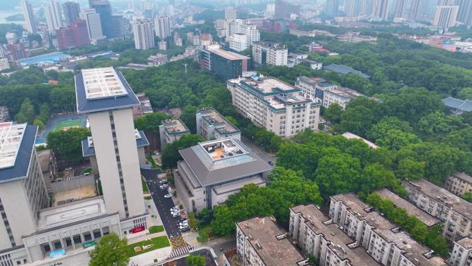 湖北武汉华中师范大学校园航拍大学高校学校