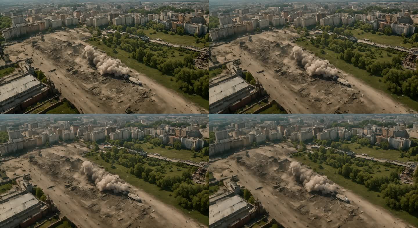 被炸建筑摧毁乌克兰俄罗斯