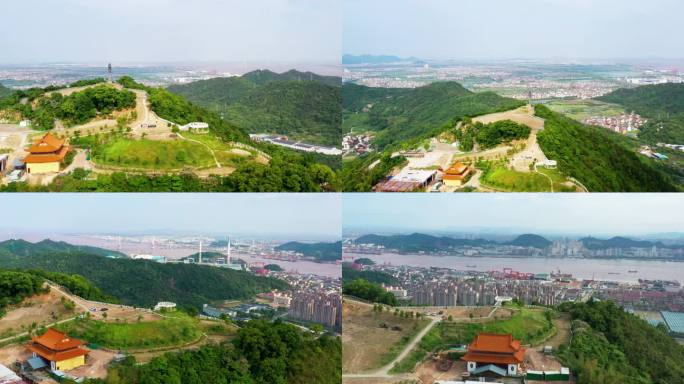 台州市椒江太平山，航拍