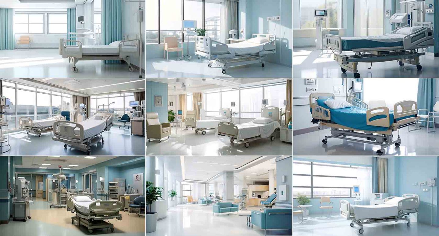 【合集】现代医院病房、病床和医疗设备素材