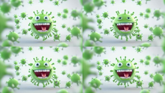 细菌，病毒动画