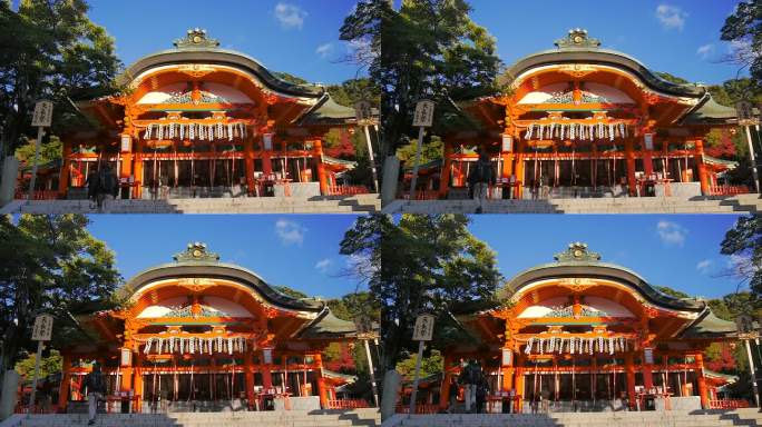 日本京都的稻利富见神社