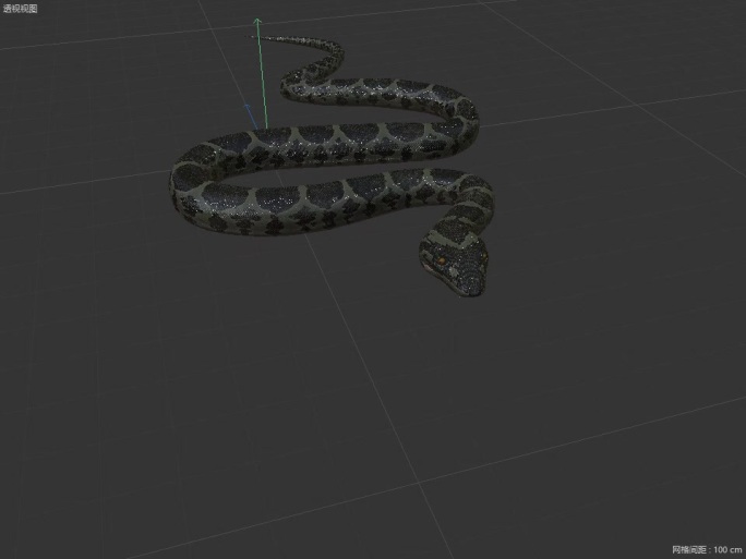 蟒蛇攻击动作C4D动画工程