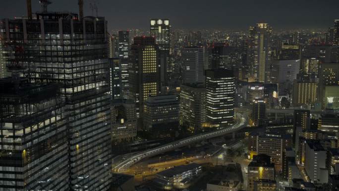 日本大阪城市空镜