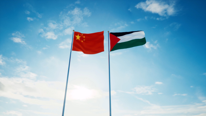 中国巴勒斯坦国旗中巴关系中巴建交巴勒斯坦